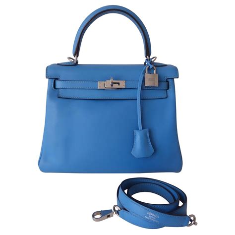 hermes bleu paradis kelly|Hermes blue bag.